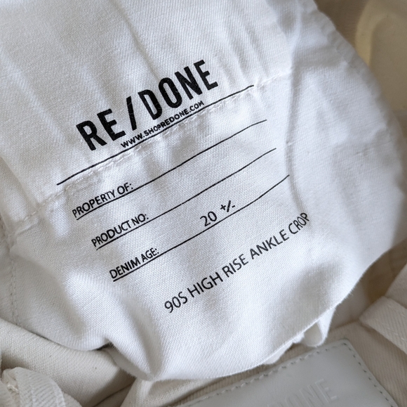 Re/Done 90s High Rise Ankle Crop Jean - Picture 6 of 12